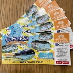 関西サイクルスポーツセンターの入場券5枚を無料でお譲りします