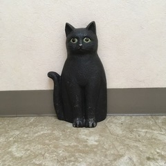 黒猫のドアストッパー　アイアン製品
