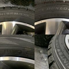 【DUNLOP WINTER MAXX WM02 165/55R15】スタッドレス【日産 デイズルークス 純正ホイール 15インチ 4.5J4HPCD100+46】バリ溝　(TD057)  クレジットカード QR決済可能