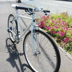 取引決定しました。札幌市内配達無料！防犯登録料込み。中古　アサヒWEEKENDBIKE510サイズ　ホワイト！