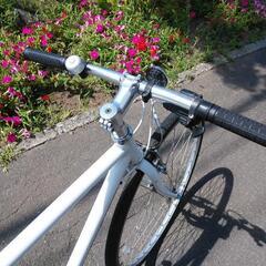 取引決定しました。札幌市内配達無料！防犯登録料込み。中古　アサヒWEEKENDBIKE510サイズ　ホワイト！
