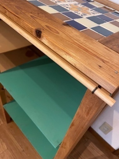 決まりました！タイルのキッチンカウンター ＋ サイドテーブル - 食器  