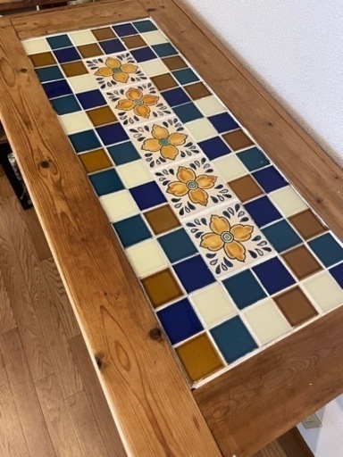 決まりました！タイルのキッチンカウンター ＋ サイドテーブル - 食器  