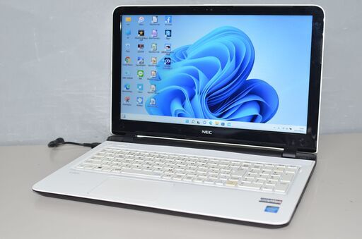 中古ノートパソコン Windows11+office NEC LS150/S Celeron-2957U/メモリ4GB/大容量HDD1TB/15.6インチ/無線内蔵/WEBカメラ/DVDマルチ搭載