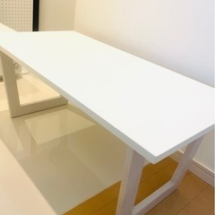 木製のホワイト 折りたたみローテーブル 