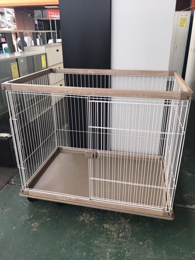 アイリスオーヤマ　小型犬　中型犬　犬用　ウッディサークル　ペットゲージ　貝塚市　二色浜