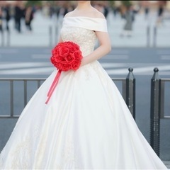 赤バラ　ブーケ　ブートニア　ウエディング　結婚式　前撮り