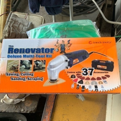 新品　フルセット　サンダー　機械　工具　Renovator 道具　切断　やすり