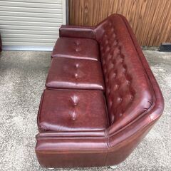 P0443 応接セット 3人掛けソファ 1人掛けソファ×2  3点