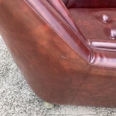 P0443 応接セット 3人掛けソファ 1人掛けソファ×2  3点