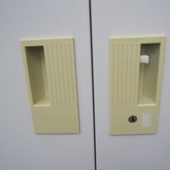 両開き書庫　鍵あり　880ｘ380ｘ1790　TS-36H　取っ手日焼け