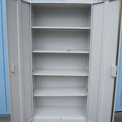 両開き書庫　鍵あり　880ｘ380ｘ1790　TS-36H　取っ手日焼け