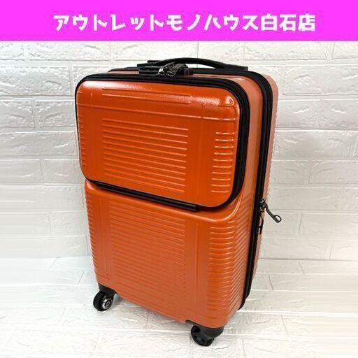 未使用 プロテカ スーツケース ポケットライナー キャリーバッグ 35L サンセットオレンジ フロントオープンポケット 機内持込みサイズ ☆ 札幌市白石区 白石店