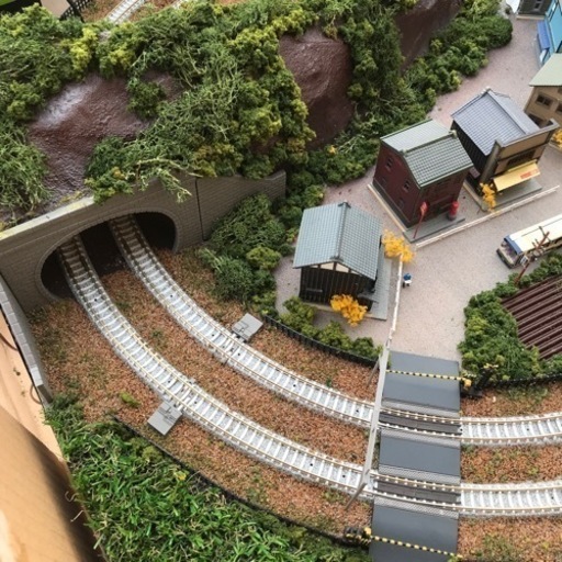 食*ン様 Nゲージ・ジオラマ展示台【ローカル駅寸景】※貨車2