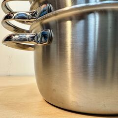 23T378_ジ2 ほぼ未使用☆VitaCraft ビタクラフト ミニセット 両手鍋3点