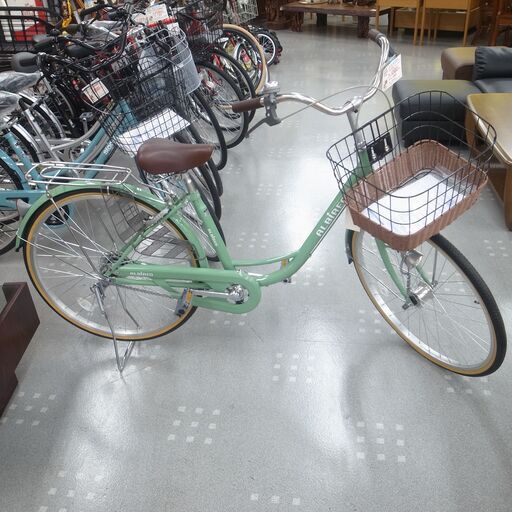 26インチ タウンサイクル オートライト 変速なし アウトレット 未使用 自転車 モノ市場半田店 119