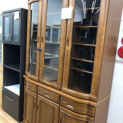 ★ジモティ割あり★  食器棚  W123×D45×H195 クリーニング済み SJ3071