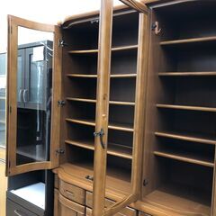 ★ジモティ割あり★  食器棚  W123×D45×H195 クリーニング済み SJ3071