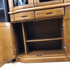★ジモティ割あり★  食器棚  W123×D45×H195 クリーニング済み SJ3071