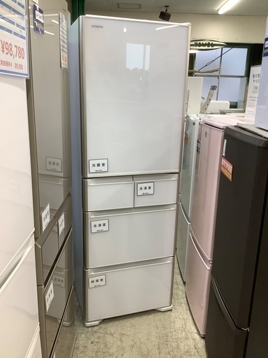 安心の6ヶ月保証付き！！ HITACHI　 5ドア冷蔵庫　R-S4000H  2018年製