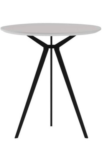 【極美品】FDYラウンドテーブル　カフェテーブル　 マットホワイト750×700