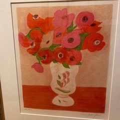 ピエールボンコンパン 絵画 バラ色の花束