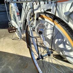 ほぼ新品❗パンクしにくいママチャリ☆26型変速6段☆引き取り限定