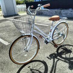 ほぼ新品❗パンクしにくいママチャリ☆26型変速6段☆引き取り限定