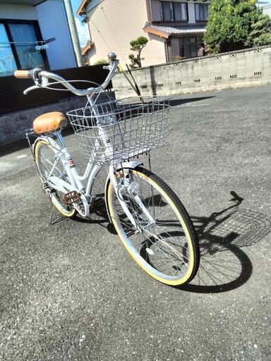 ほぼ新品❗パンクしにくいママチャリ☆26型変速6段☆引き取り限定☆早い者勝ち❗