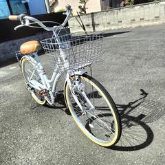 ママチャリ【引き取り限定】 ほぼ新品❗パンクしにくいママチャリ☆26型変速6段☆引き取り限定