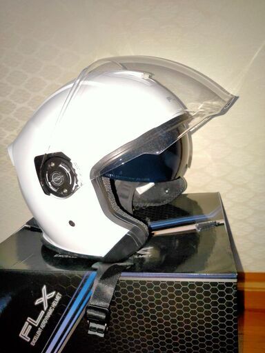 リード工業 ジェットヘルメット FLX インナーシールド付き 全排気量適合 ホワイト サイズLL(61-62cm)