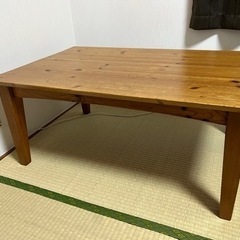 (購入者決定)木製のテーブルです。1人暮らしや子供部屋などにいか...