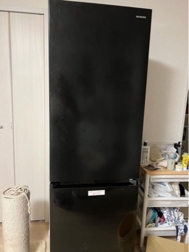 「値下げしました」定価¥74,800 アイリスオーヤマ 冷蔵庫 274L BIG冷凍室100L 幅54.7cm 右開き ブラック IRSN-27A-B 霜取り不要 省エネ 節電 大容量