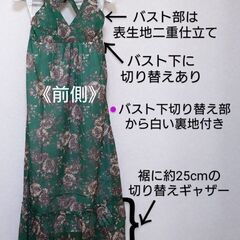 【季節物】夏の終わりのオトナのサンドレス👗／フリーサイズ 委託品...