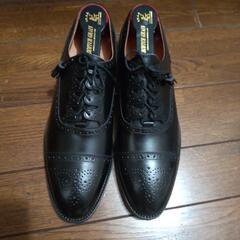 スコッチグレイン黒ビジネスシューズ25新品シューズキーパー付