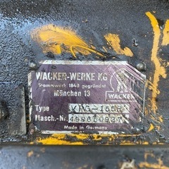 ドイツ製WACKER ランマー プレートコンパクター VPG155R 動作品