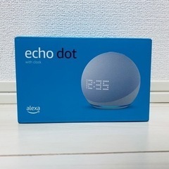 【新品・未開封】echo dot with clock アレクサ