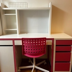 IKEA勉強机・椅子・サイド×2  4点セット❗️