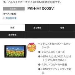 後ろの席用ヘッドレスト取り付けモニター