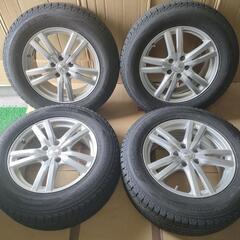 アルミ　スタッドレス　DUFACT 17インチ　17×7J +38 225/65R17　ダンロップ　DUNLOP WINTER MAX 4本セット 2020年製 ハブ径約74mm pcd114.3　ハリアーなどに