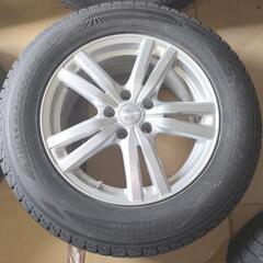 アルミ　スタッドレス　DUFACT 17インチ　17×7J +38 225/65R17　ダンロップ　DUNLOP WINTER MAX 4本セット 2020年製 ハブ径約74mm pcd114.3　ハリアーなどに