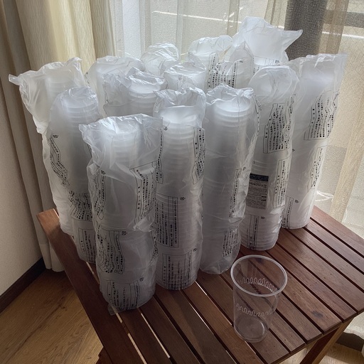 クリアカップ (サンナップ) 545ml 375個 (25個×15本) 新品•未使用