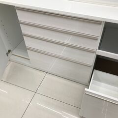 ★ジモティ割あり★ 高橋木工所 レンジボード ホワイト H200×D51×W160 クリーニング済み HJ288