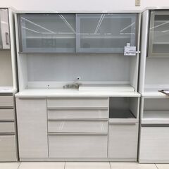 ★ジモティ割あり★ 高橋木工所 レンジボード ホワイト H200×D51×W160 クリーニング済み HJ288