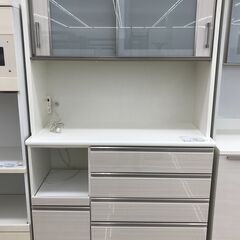 ☆ジモティ割あり☆ レンジボード ホワイト H205×D50×W120 