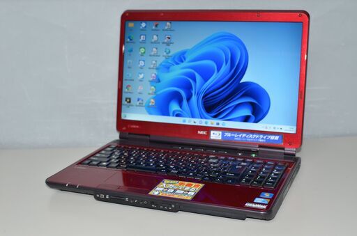 中古良品ノートパソコン Windows11+office NEC LL750/W core i5-M430/メモリ4GB/新品爆速SSD256GB/15.6インチ/無線内蔵/ブルーレイ搭載