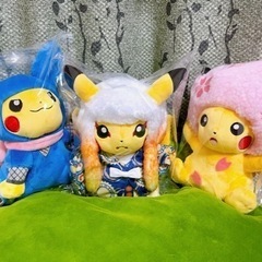 最安値】ピカチュウ 限定 ぬいぐるみ 忍者 歌舞伎風 桜アフロ 3