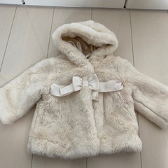 babyGap フェイクファーリボンコート　70センチ