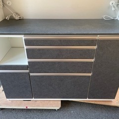 ※ 受付終了　大幅値下げ❗️香川県内配送無料❗️高級松田家具　食器棚(キッチンボード)  新品同様　2022年製　レグノ1400