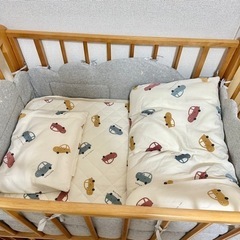 カトージ ミニベビーベッド ミニベビー布団一式 ベッドガード 抱っこ布団